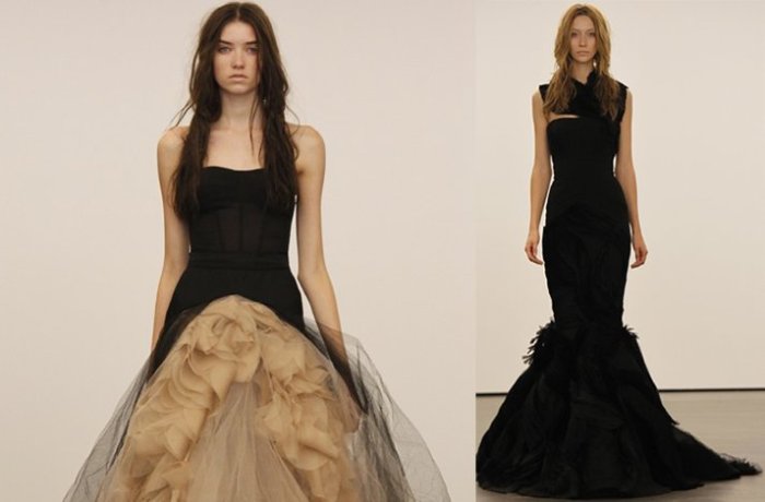 Vera wang black wedding dress