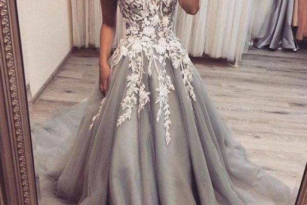 Grey dresses for wedding