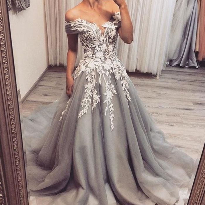 Grey dresses for wedding